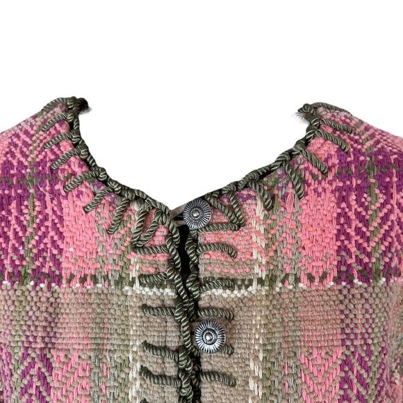 Sandy Starkman PINK Plaid Blazer Jacket - Picture 2 of 13